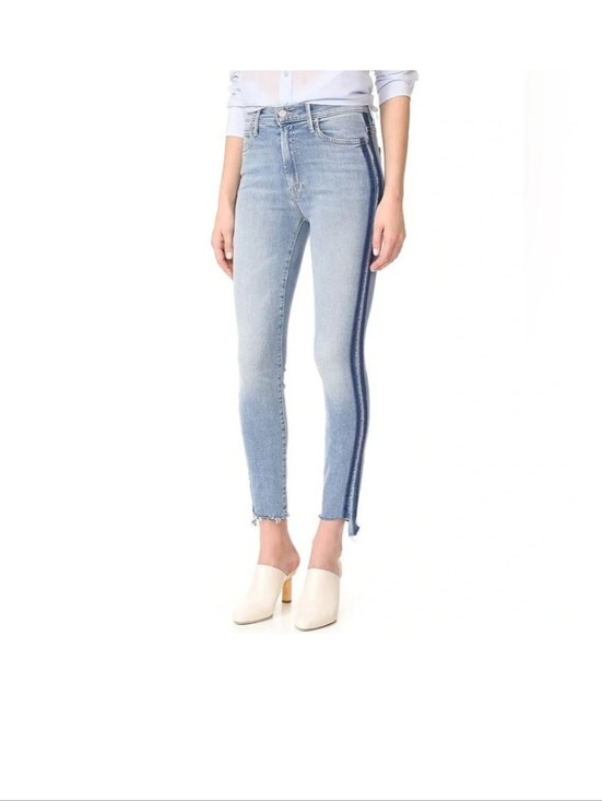 MOTHER Denim - Mother Jeans Stunner Zip Ankle Step Fray Size 27